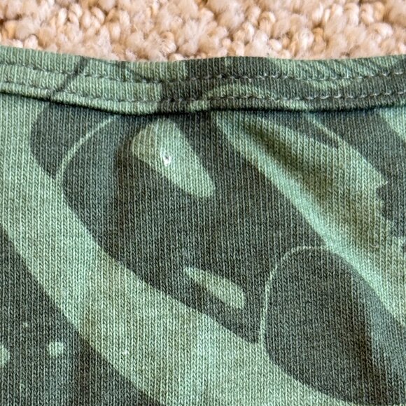 Winter Water Factory Dress Copenhagen Green Fossil Print LS Organic Cotton XS - Picture 16 of 16